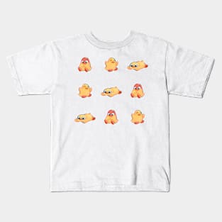 3 Baby Chicks Pattern Kids T-Shirt